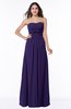 ColsBM Aaliyah Royal Purple Elegant Strapless Sleeveless Half Backless Chiffon Floor Length Plus Size Bridesmaid Dresses