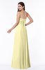 ColsBM Aaliyah Soft Yellow Elegant Strapless Sleeveless Half Backless Chiffon Floor Length Plus Size Bridesmaid Dresses
