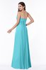 ColsBM Aaliyah Turquoise Elegant Strapless Sleeveless Half Backless Chiffon Floor Length Plus Size Bridesmaid Dresses
