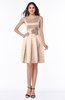 ColsBM Brinley Almost Apricot Plain Sleeveless Zip up Satin Flower Bridesmaid Dresses