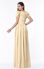 ColsBM Thalia Apricot Gelato Mature A-line Zipper Chiffon Floor Length Plus Size Bridesmaid Dresses
