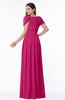 ColsBM Thalia Beetroot Purple Mature A-line Zipper Chiffon Floor Length Plus Size Bridesmaid Dresses