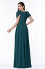 ColsBM Thalia Blue Green Mature A-line Zipper Chiffon Floor Length Plus Size Bridesmaid Dresses