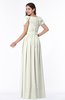 ColsBM Thalia Cream Mature A-line Zipper Chiffon Floor Length Plus Size Bridesmaid Dresses