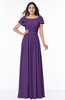 ColsBM Thalia Dark Purple Mature A-line Zipper Chiffon Floor Length Plus Size Bridesmaid Dresses
