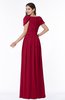 ColsBM Thalia Dark Red Mature A-line Zipper Chiffon Floor Length Plus Size Bridesmaid Dresses