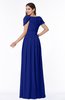 ColsBM Thalia Electric Blue Mature A-line Zipper Chiffon Floor Length Plus Size Bridesmaid Dresses
