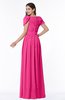 ColsBM Thalia Fandango Pink Mature A-line Zipper Chiffon Floor Length Plus Size Bridesmaid Dresses