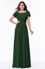 ColsBM Thalia Hunter Green Mature A-line Zipper Chiffon Floor Length Plus Size Bridesmaid Dresses
