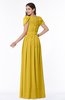 ColsBM Thalia Lemon Curry Mature A-line Zipper Chiffon Floor Length Plus Size Bridesmaid Dresses