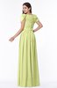 ColsBM Thalia Lime Green Mature A-line Zipper Chiffon Floor Length Plus Size Bridesmaid Dresses