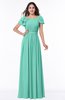ColsBM Thalia Mint Green Mature A-line Zipper Chiffon Floor Length Plus Size Bridesmaid Dresses
