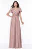 ColsBM Thalia Nectar Pink Mature A-line Zipper Chiffon Floor Length Plus Size Bridesmaid Dresses