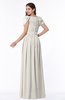 ColsBM Thalia Off White Mature A-line Zipper Chiffon Floor Length Plus Size Bridesmaid Dresses