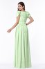 ColsBM Thalia Pale Green Mature A-line Zipper Chiffon Floor Length Plus Size Bridesmaid Dresses