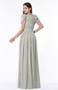 ColsBM Thalia Platinum Mature A-line Zipper Chiffon Floor Length Plus Size Bridesmaid Dresses
