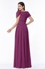 ColsBM Thalia Raspberry Mature A-line Zipper Chiffon Floor Length Plus Size Bridesmaid Dresses