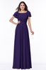 ColsBM Thalia Royal Purple Mature A-line Zipper Chiffon Floor Length Plus Size Bridesmaid Dresses