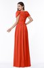 ColsBM Thalia Tangerine Tango Mature A-line Zipper Chiffon Floor Length Plus Size Bridesmaid Dresses