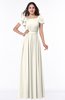 ColsBM Thalia Whisper White Mature A-line Zipper Chiffon Floor Length Plus Size Bridesmaid Dresses