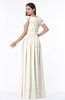 ColsBM Thalia Whisper White Mature A-line Zipper Chiffon Floor Length Plus Size Bridesmaid Dresses