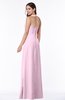 ColsBM Alma Baby Pink Elegant A-line Halter Sleeveless Zipper Chiffon Plus Size Bridesmaid Dresses