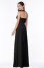 ColsBM Alma Black Elegant A-line Halter Sleeveless Zipper Chiffon Plus Size Bridesmaid Dresses
