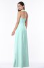 ColsBM Alma Blue Glass Elegant A-line Halter Sleeveless Zipper Chiffon Plus Size Bridesmaid Dresses