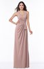 ColsBM Alma Blush Pink Elegant A-line Halter Sleeveless Zipper Chiffon Plus Size Bridesmaid Dresses