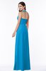 ColsBM Alma Cornflower Blue Elegant A-line Halter Sleeveless Zipper Chiffon Plus Size Bridesmaid Dresses