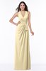ColsBM Alma Cornhusk Elegant A-line Halter Sleeveless Zipper Chiffon Plus Size Bridesmaid Dresses