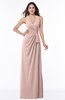 ColsBM Alma Dusty Rose Elegant A-line Halter Sleeveless Zipper Chiffon Plus Size Bridesmaid Dresses