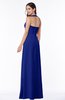 ColsBM Alma Electric Blue Elegant A-line Halter Sleeveless Zipper Chiffon Plus Size Bridesmaid Dresses