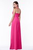 ColsBM Alma Fandango Pink Elegant A-line Halter Sleeveless Zipper Chiffon Plus Size Bridesmaid Dresses
