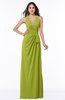 ColsBM Alma Green Oasis Elegant A-line Halter Sleeveless Zipper Chiffon Plus Size Bridesmaid Dresses