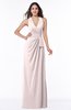 ColsBM Alma Light Pink Elegant A-line Halter Sleeveless Zipper Chiffon Plus Size Bridesmaid Dresses
