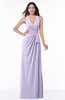 ColsBM Alma Light Purple Elegant A-line Halter Sleeveless Zipper Chiffon Plus Size Bridesmaid Dresses