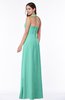 ColsBM Alma Mint Green Elegant A-line Halter Sleeveless Zipper Chiffon Plus Size Bridesmaid Dresses