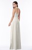 ColsBM Alma Off White Elegant A-line Halter Sleeveless Zipper Chiffon Plus Size Bridesmaid Dresses