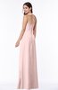 ColsBM Alma Pastel Pink Elegant A-line Halter Sleeveless Zipper Chiffon Plus Size Bridesmaid Dresses