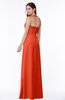 ColsBM Alma Persimmon Elegant A-line Halter Sleeveless Zipper Chiffon Plus Size Bridesmaid Dresses