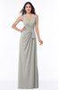 ColsBM Alma Platinum Elegant A-line Halter Sleeveless Zipper Chiffon Plus Size Bridesmaid Dresses