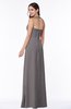ColsBM Alma Ridge Grey Elegant A-line Halter Sleeveless Zipper Chiffon Plus Size Bridesmaid Dresses