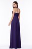 ColsBM Alma Royal Purple Elegant A-line Halter Sleeveless Zipper Chiffon Plus Size Bridesmaid Dresses