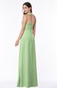 ColsBM Alma Sage Green Elegant A-line Halter Sleeveless Zipper Chiffon Plus Size Bridesmaid Dresses