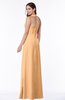 ColsBM Alma Salmon Buff Elegant A-line Halter Sleeveless Zipper Chiffon Plus Size Bridesmaid Dresses