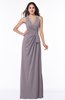 ColsBM Alma Sea Fog Elegant A-line Halter Sleeveless Zipper Chiffon Plus Size Bridesmaid Dresses