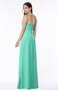 ColsBM Alma Seafoam Green Elegant A-line Halter Sleeveless Zipper Chiffon Plus Size Bridesmaid Dresses