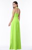 ColsBM Alma Sharp Green Elegant A-line Halter Sleeveless Zipper Chiffon Plus Size Bridesmaid Dresses