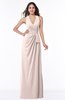 ColsBM Alma Silver Peony Elegant A-line Halter Sleeveless Zipper Chiffon Plus Size Bridesmaid Dresses